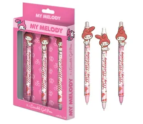 PYRAMÍD Gumovacie gélové pero My Melody / 3 ks / Licenčný motív