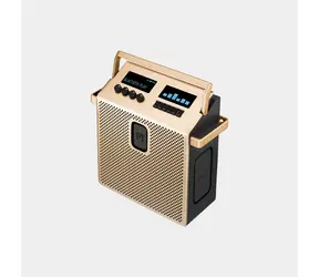 Mondo Speaker Medium mosadzná / Prenosný reproduktor / Bluetooth / 3 meniče / mikrofónny vstup