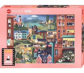 HEYE Puzzle Movie Masters: Filmy Alfreda Hitchcocka / 1000 dielikov / 70 x 50 cm