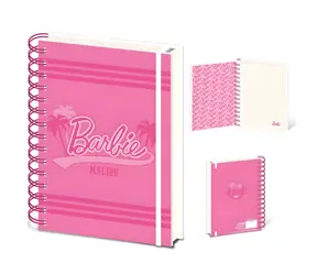 PYRAMÍD Blok Barbie Malibu / A5 / Linkovaný / Krúžková väzba