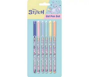 PYRAMID Gélové perá Lilo a Stitch / Sada 6 ks / Licenčný design