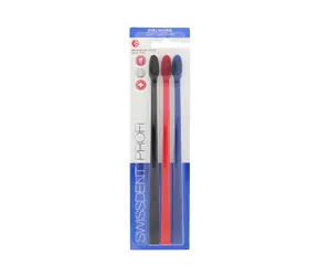 Swissdent Profi Colours Trio Klasická zubná kefka 3 ks