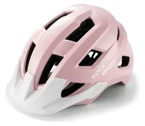 Rockbros LK-67 ružová / Detská cyklistická prilba / odnímateľný šilt / veľkosť 54-58 cm
