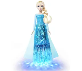 Mattel Bábika Elsa spievajúca anglicky so svetielkami