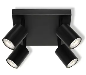 OSRAM Bodové svietidlo 4X GU10 čierne / Bodové svietidlo / 4X GU10 / čierna