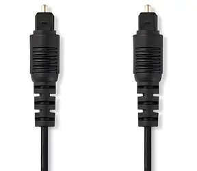 Valueline Toslink (M) - Toslink (M) čierna / Optický audio kábel / 2 m