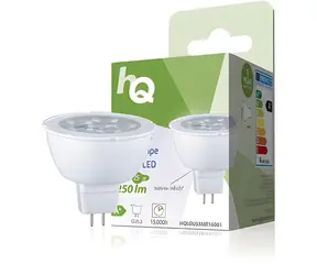 HQ LED žiarovka GU5,3 4W / MR16 / 250lm / 2700K / teplá biela