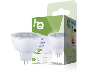 HQ LED žiarovka GU5,3 5,5W / MR16 / 350lm / 2700K / teplá biela