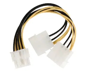 Valueline VLCP74400V015 / Rozbočovací kábel 8-pin EPS - 2x Molex / interný / 0,15 m