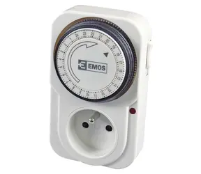 GP MET P5502 / Spínacia zásuvka / mechanická / denný časovač / 3680W / 16A / IP20