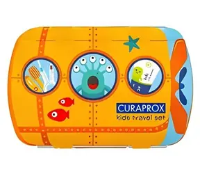 Curaprox Travel Set KIDS Cestovná sada oranžová