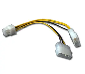 NEXUS napájací kábel 2x Molex 4pin - 1x PCI Express / Napájací kábel