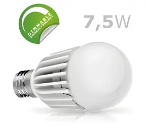 Tagan TG-E27A-08 / LED žiarovka / E27 / 7,5 W / 500lm / teplá biela / stmievateľná / 230V