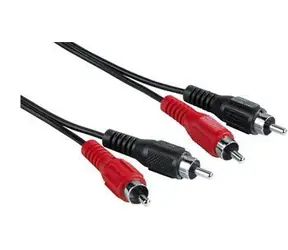 HAMA Audio kábel 2x cinch - 2x cinch čierna