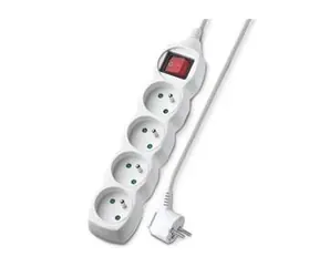 Geti GEC42S / Predlžovací prívod / 230 V / 4 zásuvky / 2 m / Vypínač