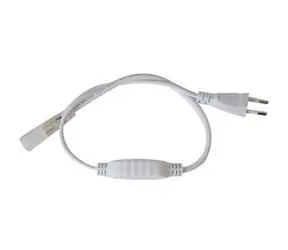 Flexo šnúra PVC pre LED pásky SMD3528 / Napájací kábel / 230V / 3M
