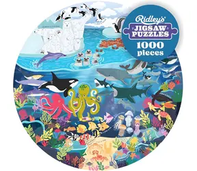 Ridley's Games Okrúhle puzzle Pre milovníkov oceánov / 1000 dielikov / priemer 68 cm