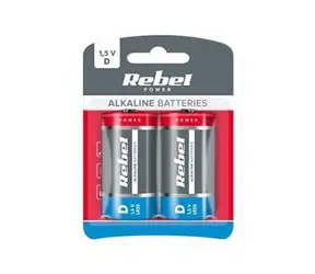 Rebel Alkaline Power D (LR20) / Batéria / Alkalická / 2 ks