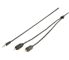 Valueline audio kábel Jack 3,5 mm - 2x Cinch čierny