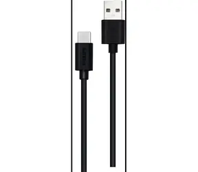 Philips DLC3104A/00 čierna / Nabíjací kábel / USB-A - USB-C / 1,2 m