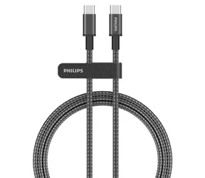 Philips DLC5060C/00 čierna / Kábel / USB-C - USB-C / 2 m / Power Delivery / 3 A