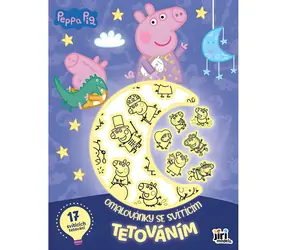 JIRI MODELS Omaľovánky so svietiacim tetovaním Prasiatko Peppa / 16 strán / Svietiace tetovačky