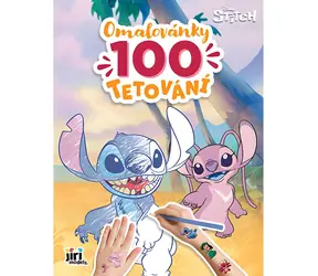 JIRI MODELS Omaľovánky s tetovaním Lilo & Stitch / 24 strán / 100 tetovačiek