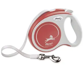 Flexi Comfort PLUS S opasok 5m svetlo červené / Vodítko / Samonavíjacie / Pre psov do 15 kg