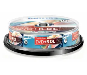 Philips DVD+ R DL 8,5 GB / Médium DVD / 8x / 10 ks / Spindl