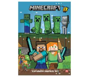 PYRAMID Adventný kalendár Minecraft V2 / 24 okienok / Papierenské potreby / Licenčný design