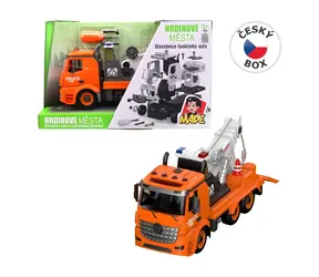 Auto žeriav na batérie / Auto na batérie / Svetlo a zvuk / 30 cm