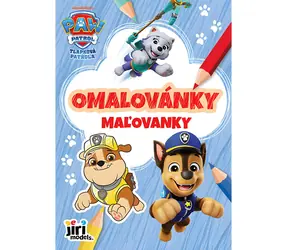 JIRI MODELS Omaľovánky Tlapková patrola / A5 15x21 cm / 9 čiernobielych a 9 farebných obrázkov