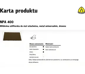 KLINGSPOR K342855 / Brúsne rúno / Zrnitosť P120 / 152x229 mm