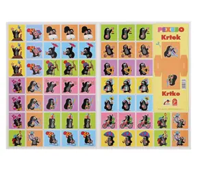 AKIM Pexeso Krtko 2 / 60 kartičiek / 20 trojíc / 4 x 4 cm / krabica