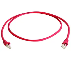 Telegärtner MP8FS500 červená / Patch kábel / Cat6A / S/FTP / 7,5 m / LSZH