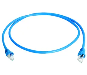 Telegärtner Cat.6A modrá / Patch kábel / S/FTP / 1 m