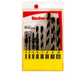 fischer CTS 8 DC / Sada vrtákov do betónu / 3-10 mm / 8 ks