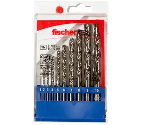 fischer 536603 / Sada vrtákov do kovu / HSS-G / 1-10 mm / 10 ks