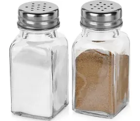 Vilde sklenená soľnička a korenička / Soľnička a korenička / 80 ml / sada 2 ks