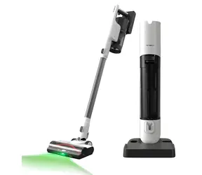 Tineco Pure One Station 5 bielo-čierna / Aku tyčový vysávač / 2500 mAh / 0,45 l / výdrž 70 min