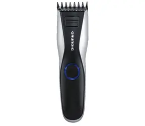 Grundig MC 6840 čierno-strieborná / Zastrihávač vlasov a fúzov / rýchlonabíjanie / nabíjací kábel