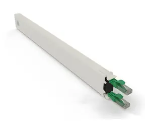 Patchbox ONE 8RU zelená / Organizér sieťových káblov / UTP / Cat6A / RJ-45 / 0,8 m / PoE++