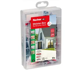 fischer Master Box DUOPOWER / Sada hmoždiniek / 91 ks / DUOPOWER, DUOTEC, DUOBLADE / so skrutkami