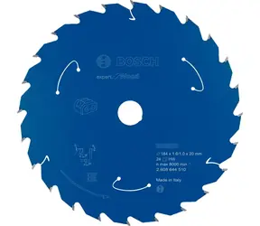 BOSCH Expert for Wood 184 mm / Pílový kotúč / otvor 20 mm / 24 zubov / pre aku okružné píly
