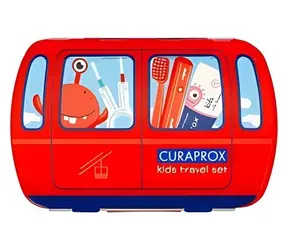 Curaprox Travel Set Kids Cestovná sada červená