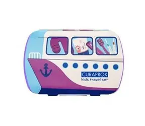 Curaprox Travel Set Kids Cestovná sada fialová
