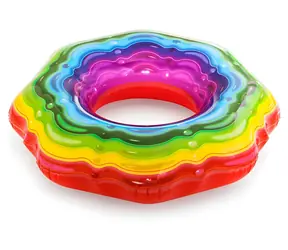 Bestway Nafukovací kruh Ribbon dúhový / O 115 cm / od 12 rokov