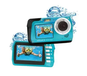 EasyPix Aquapix W3048 Edge ľadovo modrá / Digitálny kompaktný fotoaparát