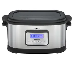 Melissa Sous Vide 6 l čierna, nerezová oceľ / Sous vide hrniec / 520 W / 45-90 ° C / Časovač do 72 h / LCD displej