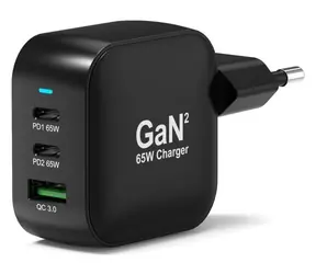 PORT CONNECT GaN2 / Napájací adaptér / 2x USB-C + USB-A / PD / 65 W